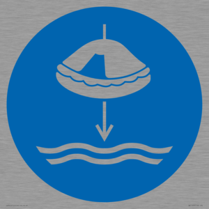 Mandatory: Lower liferaft to the water in launch sequence